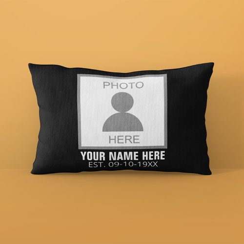 Your Photo Here Name and Age Pillow Case