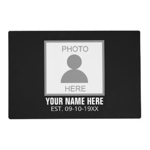 Your Photo Here Name and Age Placemat
