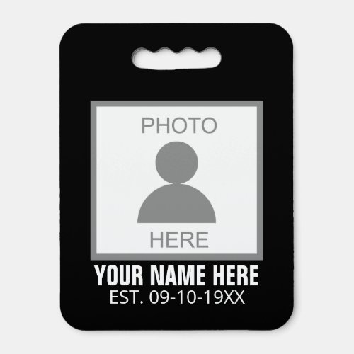 Your Photo Here Name and Age Seat Cushion