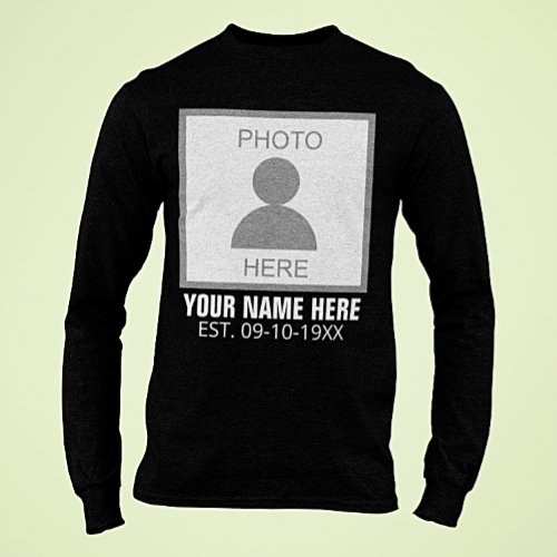 Your Photo Here Name and Age T_Shirt