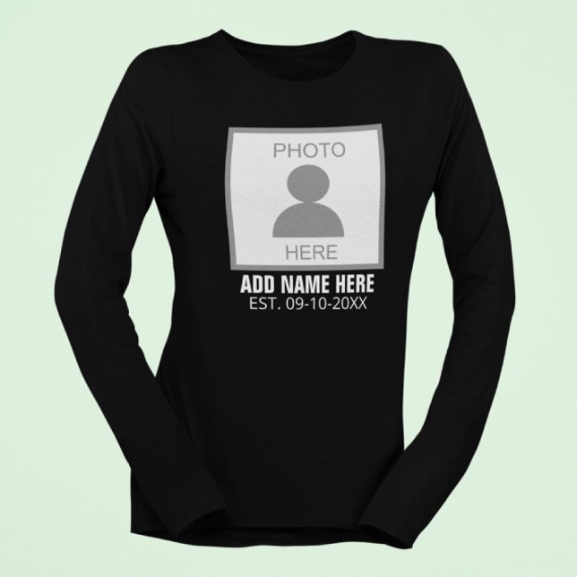 Your Photo Here Name and Age T-Shirt (Creator Uploaded)