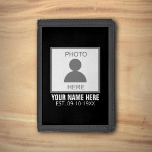 Your Photo Here Name and Age Tri-fold Wallet