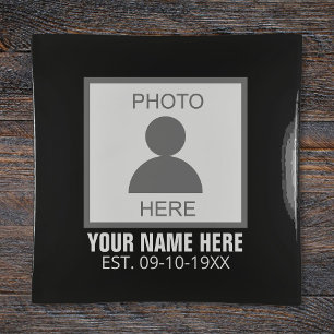 Your Photo Here Name and Age Trinket Tray