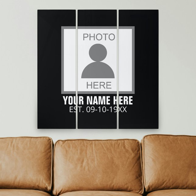 Your Photo Here Name and Age Triptych (Creator Uploaded)