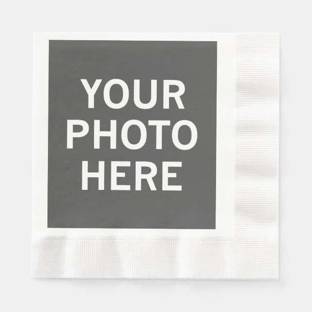 Your Photo Here Napkins (Front)