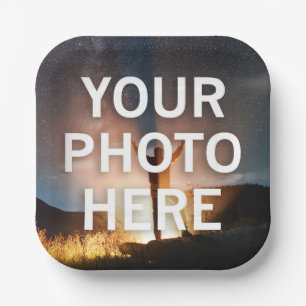 Your Photo Here Paper Plates