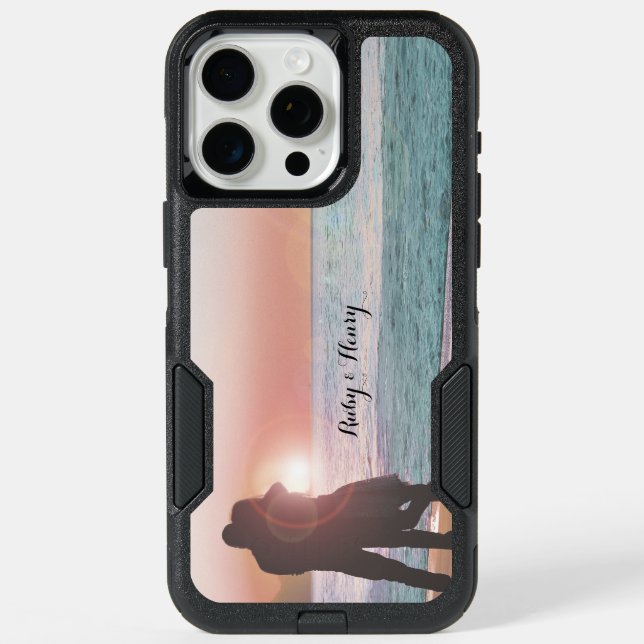 Your Photo Here Personalized With Name and Photo iPhone 15 Pro Max Case (Back)