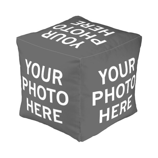 Your Photo Here Pouf (Angled Back)