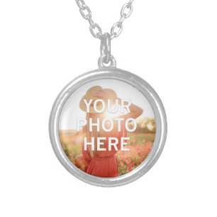Your Photo Here Silver Plated Necklace