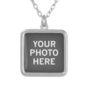 Your Photo Here Silver Plated Necklace