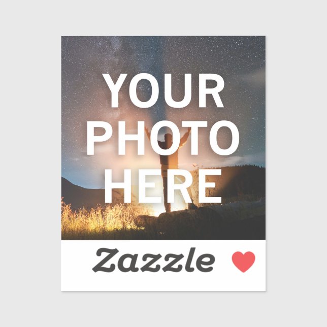 Your Photo Here Sticker (Sheet)