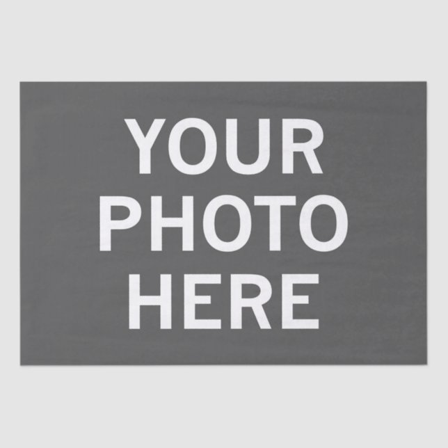 Your Photo Here Tissue Paper (Front)