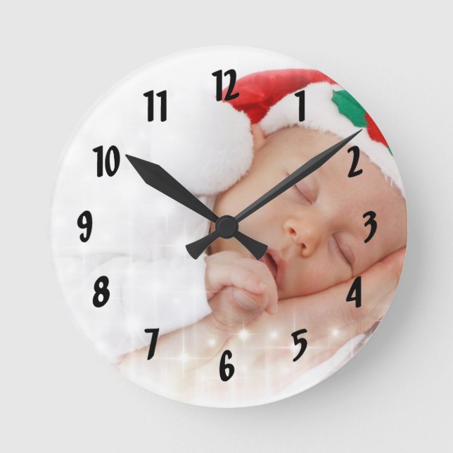 Your Photo Here Wall Clock (Front)
