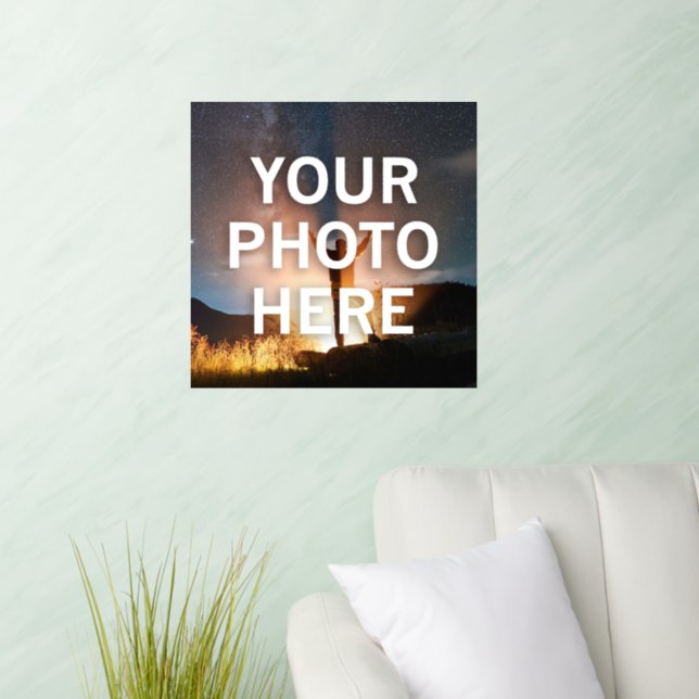 Your Photo Here Wall Decal (Living Room)