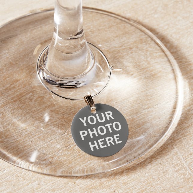 Your Photo Here Wine Charm (In Situ)