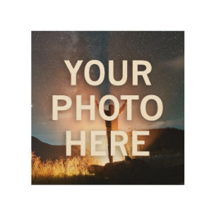 Your Photo Here Wood Wall Art