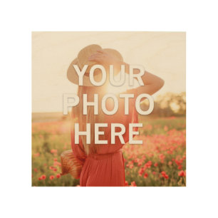 Your Photo Here Wood Wall Art