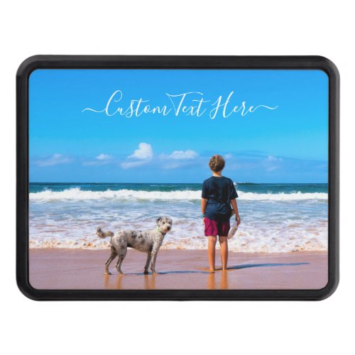 Your Photo Hitch Cover with Custom Text