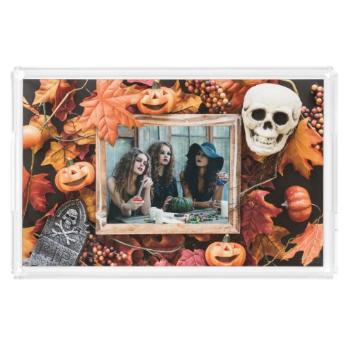 YOUR PHOTO in a Halloween Frame custom trays