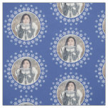 YOUR PHOTO in a Snowflake Frame custom fabric