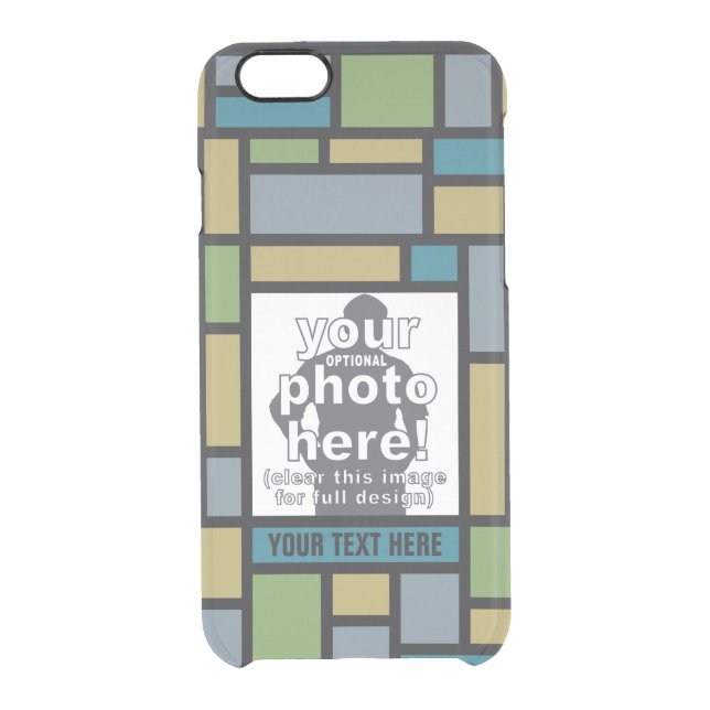 YOUR PHOTO in Geometric Pattern custom cases (Back)