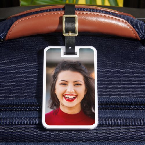 Your Photo  Info Luggage Travel Tag