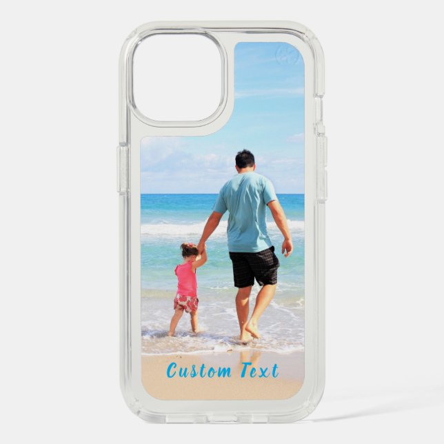 Your Photo iPhone Case with Custom Text (Front)