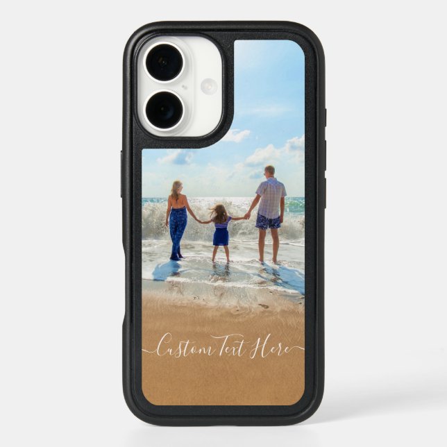 Your Photo iPhone Case with Custom Text (Back)