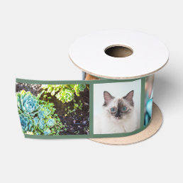 Your Photo Keepsake Custom Modern Satin Ribbon