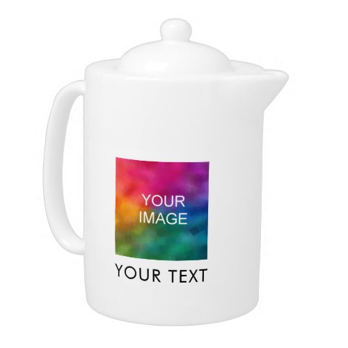 Your Photo Logo Text Modern Simple Design Teapot