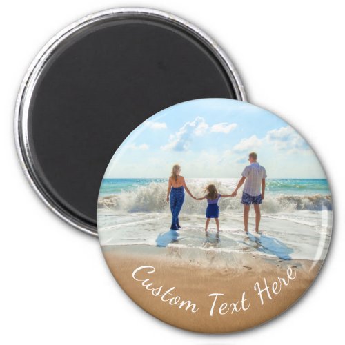 Your Photo Magnet Gift with Custom Text