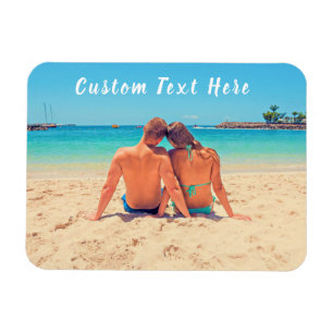 Your Photo Magnet Gift with Custom Text Name