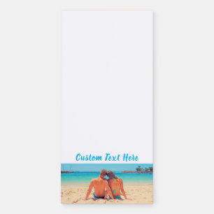 Your Photo Magnetic Notepad Gift with Custom Text