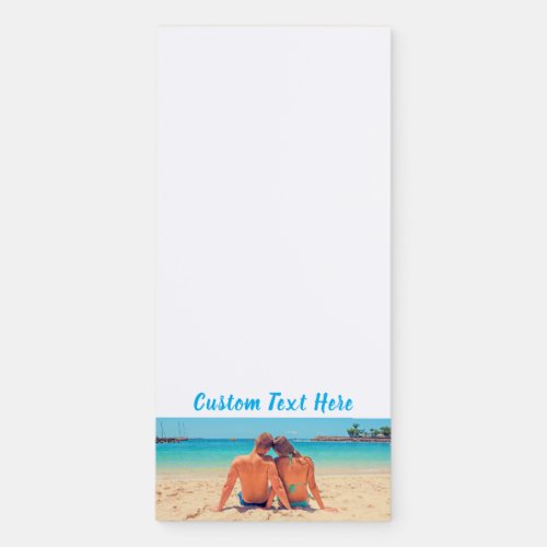 Your Photo Magnetic Notepad Gift with Custom Text