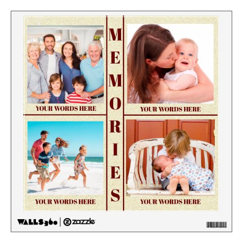 YOUR PHOTO MEMORIES EASY TO FILL WALL DECAL