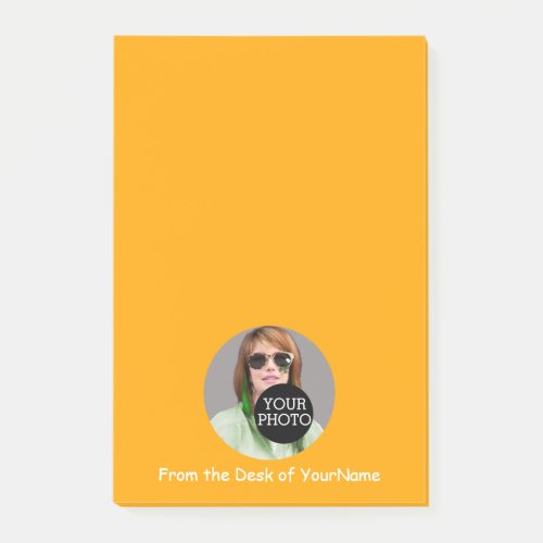 Your Photo Message Customize Easily Sun Yellow Post_it Notes