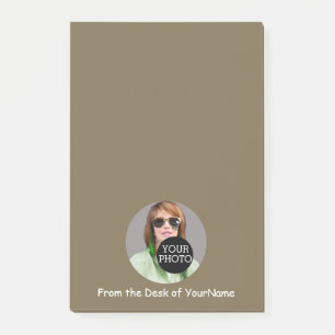 Your Photo Message Customize This Easily taupe Post-it Notes