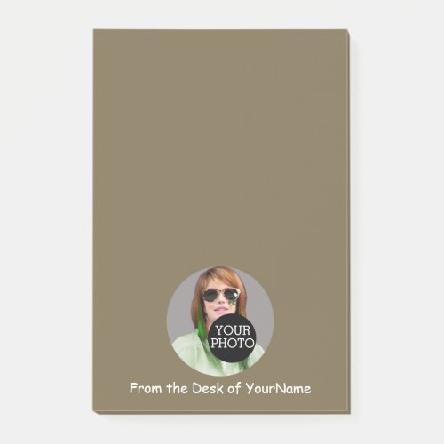 Your Photo Message Customize This Easily taupe Post_it Notes