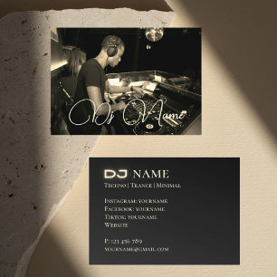 Your photo music DJ Business Card