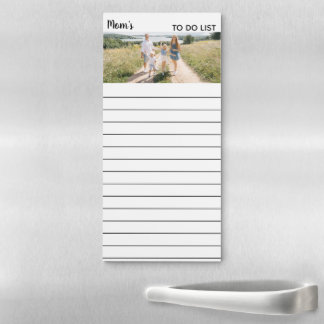 Your Photo Name and Message Custom Magnetic Notepa Notepad