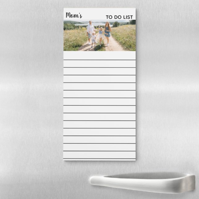 Your Photo Name and Message Custom Magnetic Notepa Notepad (In Situ)