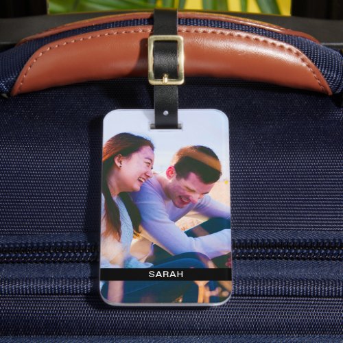 Your Photo  Name Luggage Travel Tag