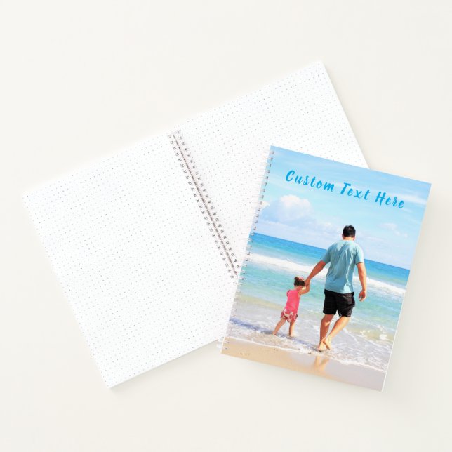 Your Photo Notebook with Custom Text Name (Inside)
