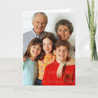 Your Photo on a Vertical Holiday Greeting Card