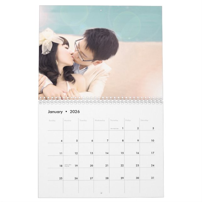 Your Photo on Every Page Calendar (Jan 2026)