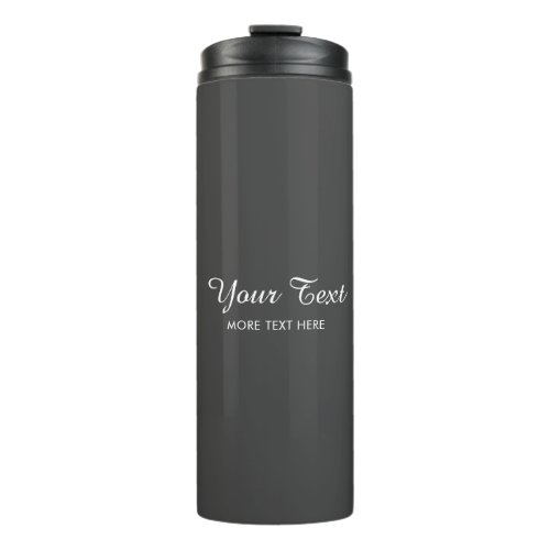 Your Photo Or Logo Add Text Modern Typography Thermal Tumbler