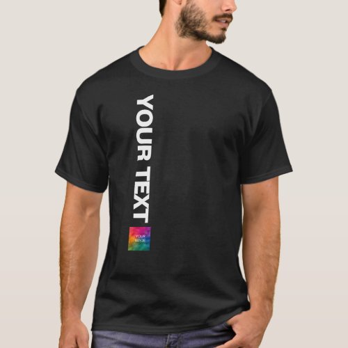 Your Photo Or Logo Here Add Text Mens Modern T_Shirt