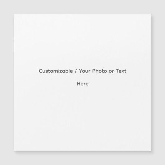 Your Photo or Text Here (Customizable Design) (Front)