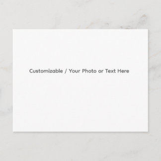 Your Photo or Text Here (Customizable Design) Holiday Postcard