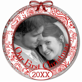 Your Photo Our First Christmas Ornament
